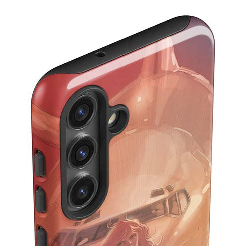 Marvel Black Widow Running Galaxy S25 Impact Case
