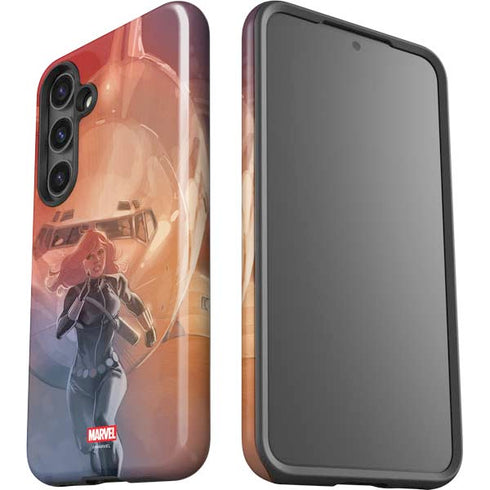 Marvel Black Widow Running Galaxy S25 Impact Case