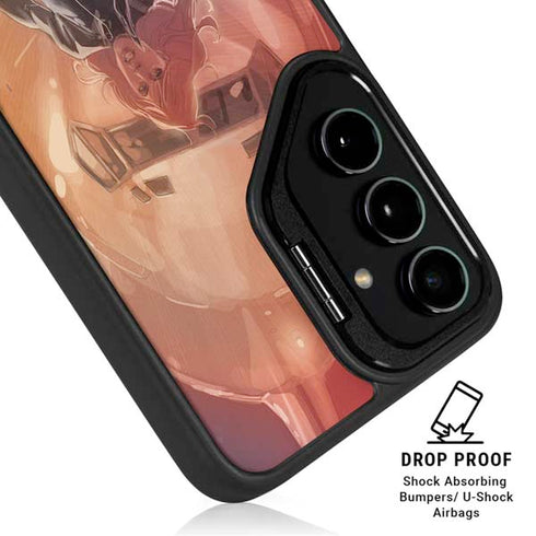 Marvel Black Widow Running Galaxy S25 Kickstand Case