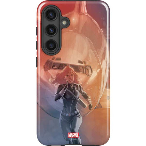 Marvel Black Widow Running Galaxy S25 Plus Impact Case