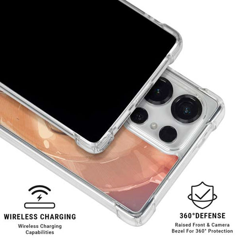 Marvel Black Widow Running Galaxy S25 Ultra Clear Case