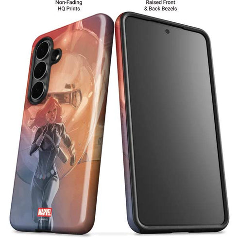 Marvel Black Widow Running Galaxy S26 Plus Impact Case