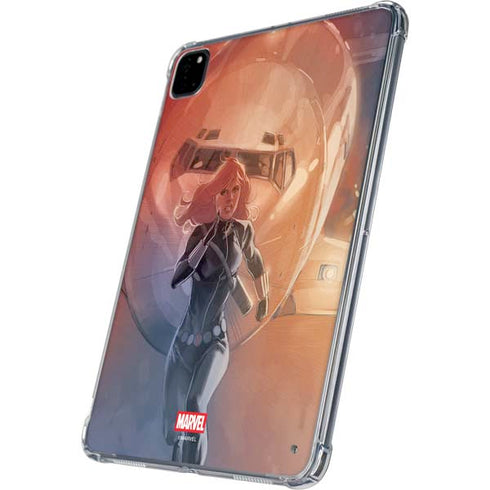 Marvel Black Widow Running iPad Pro 11in (2024) Clear Case