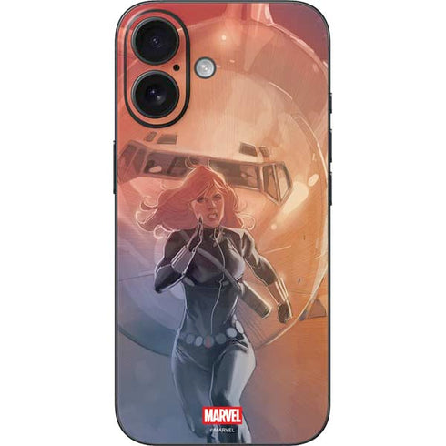 Marvel Black Widow Running iPhone 16 Skin