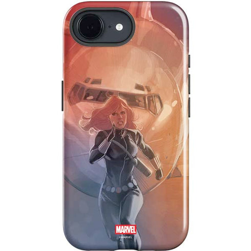 Marvel Black Widow Running iPhone 16e Impact Case