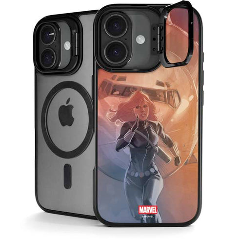 Marvel Black Widow Running iPhone 17 Kickstand Case