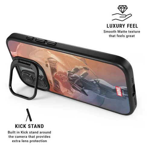 Marvel Black Widow Running iPhone 17 Kickstand Case