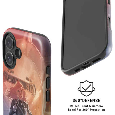 Marvel Black Widow Running iPhone 17 Magsafe Impact Case
