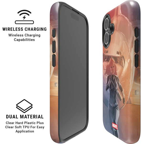 Marvel Black Widow Running iPhone 17 Magsafe Impact Case