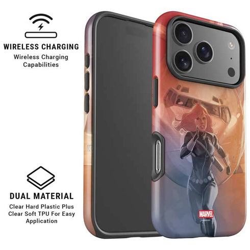 Marvel Black Widow Running iPhone 17 Pro Magsafe Impact Case