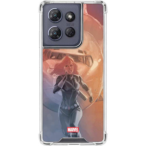 Marvel Black Widow Running Moto G Play 5G (2025) Clear Case