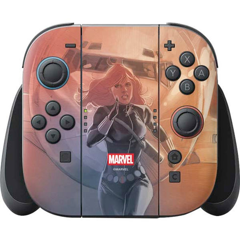 Marvel Black Widow Running Nintendo Switch 2 (2025) Joy-Con Controller Skin