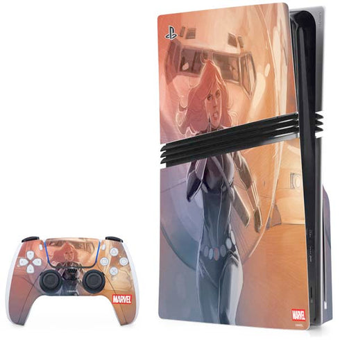 Marvel Black Widow Running PlayStation PS5 Skins