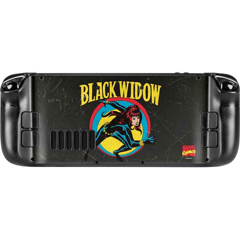 Marvel Classic Comics Black Widow Steam Deck Handheld Gaming Computer OLED Skin