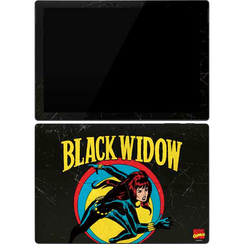 Marvel Classic Comics Black Widow Surface Pro 7 Skin