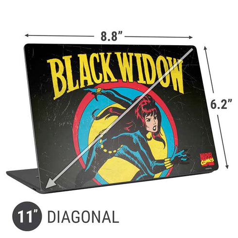 Marvel Classic Comics Black Widow Universal Laptop 11in (8.8 x 6.2in) Skin