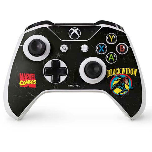 Marvel Classic Comics Black Widow Xbox One S Console and Controller Bundle Skin