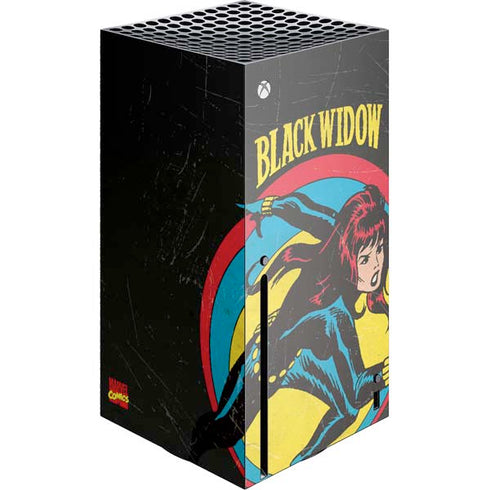 Marvel Classic Comics Black Widow Xbox Series X Console Skin