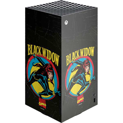 Marvel Classic Comics Black Widow XBox Series X Digital Edition Console Skin