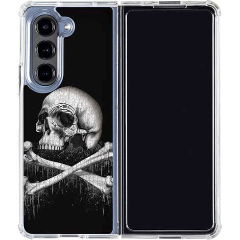 Alchemy Carta Blackbloods Bones Galaxy Z Fold5 5G Clear Case