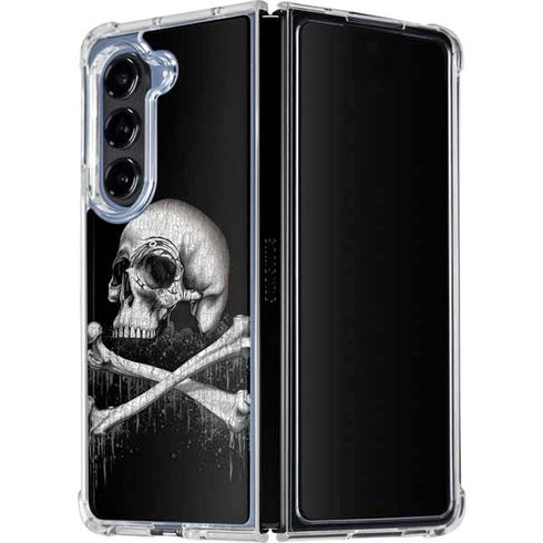 Alchemy Carta Blackbloods Bones Galaxy Z Fold5 5G Clear Case