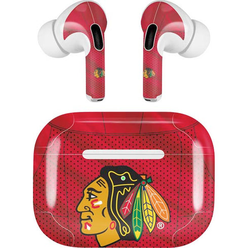 NHL Blackhawks Red Stripes AirPods Pro 2nd Gen Skin