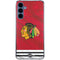 NHL Blackhawks Red Stripes Galaxy A35 5G Clear Case