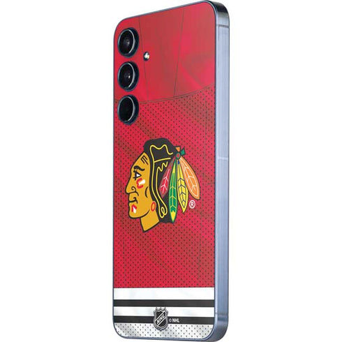 NHL Blackhawks Red Stripes Galaxy A36 5G Skin