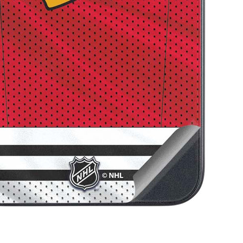 NHL Blackhawks Red Stripes Galaxy A54 5G Skin