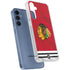 NHL Blackhawks Red Stripes Galaxy A55 5G Clear Case