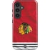 NHL Blackhawks Red Stripes Galaxy S25 Impact Case