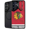 NHL Blackhawks Red Stripes Galaxy S25 Kickstand Case