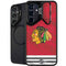 NHL Blackhawks Red Stripes Galaxy S25 Plus Kickstand Case