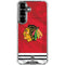 NHL Blackhawks Red Stripes Galaxy S26 Clear Case