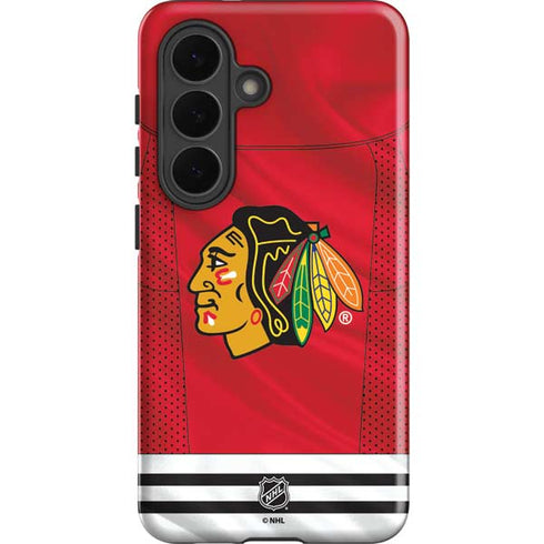 NHL Blackhawks Red Stripes Galaxy S26 Impact Case
