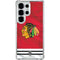 NHL Blackhawks Red Stripes Galaxy S26 Ultra Clear Case