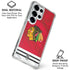 NHL Blackhawks Red Stripes Galaxy S26 Ultra Clear Case