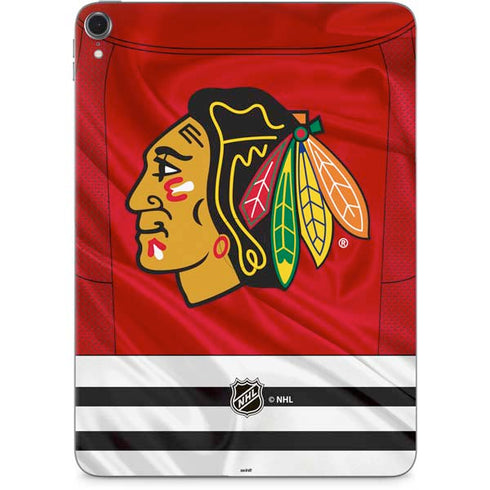 NHL Blackhawks Red Stripes Apple iPad Pro Skin