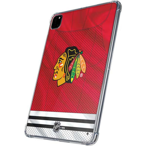NHL Blackhawks Red Stripes iPad Pro 11in (2024) Clear Case
