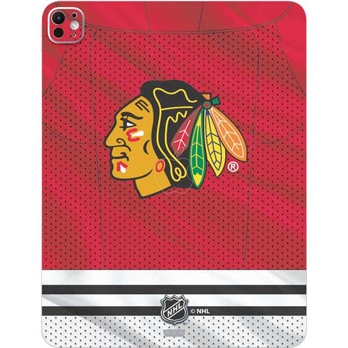 NHL Blackhawks Red Stripes iPad Pro 13in M4 (2024) Skin