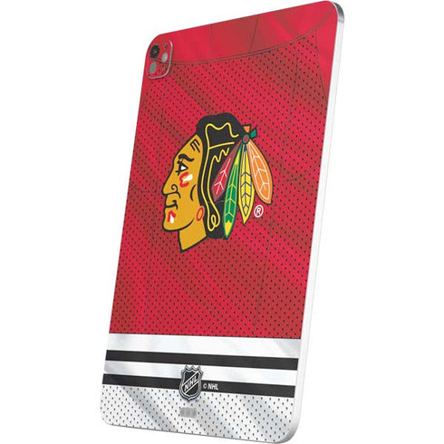 NHL Blackhawks Red Stripes iPad Pro 13in M4 (2024) Skin
