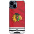 NHL Blackhawks Red Stripes iPhone 15 Clear Case