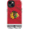 NHL Blackhawks Red Stripes iPhone 15 Impact Case