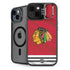 NHL Blackhawks Red Stripes iPhone 15 Kickstand Case