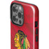NHL Blackhawks Red Stripes iPhone 15 Pro Impact Case