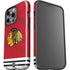 NHL Blackhawks Red Stripes iPhone 15 Pro Impact Case