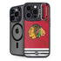 NHL Blackhawks Red Stripes iPhone 15 Pro Kickstand Case