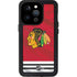 NHL Blackhawks Red Stripes iPhone 15 Pro Waterproof Case
