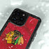 NHL Blackhawks Red Stripes iPhone 15 Pro Waterproof Case