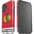 NHL Blackhawks Red Stripes iPhone 16 Impact Case
